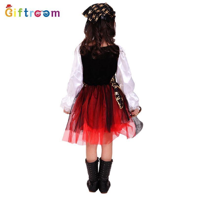 Masquerade Party Costumes Pirates of the Caribbean Girls Luxury Pirate Stage Costumes