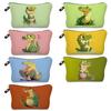 Women Cute Crocodile Print Cosmetic Bag Toiletries Organize Travel Storage Case 6842