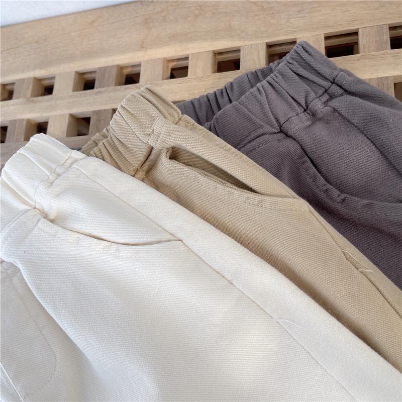 Pantaloni de bumbac în stil coreean pentru copii, de primăvară și toamnă: Pantaloni casual pentru băieți și fete