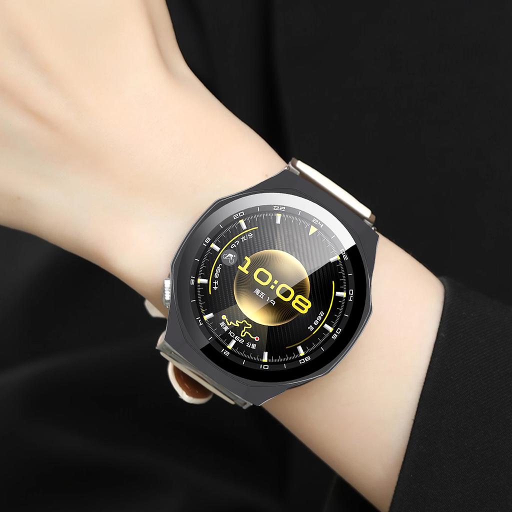 Full Protective Case For Huawei Watch GT 6 Pro 46mm Screen Protector Case GT6 Pro 46mm Cover PC 2in1 Shell+Tempered Glass Film