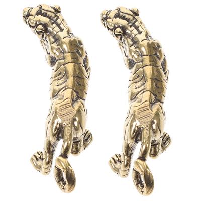 DOITOOL 1 Conjunto Pingente Chaveiro Anigift Chaveiro Fofo Painel do Carro Estátua de Tigre Carro Tigre