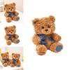 Plush Teddy Bear Pillow Embracing A Denim Doll For Kids Gift Comfort