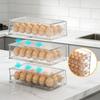 12/18 Grid Drawer Style Egg Holder Food Grade Stackable Fresh Keeping Box Kitchen Fridge Household Egg Storage Organizer Shelf