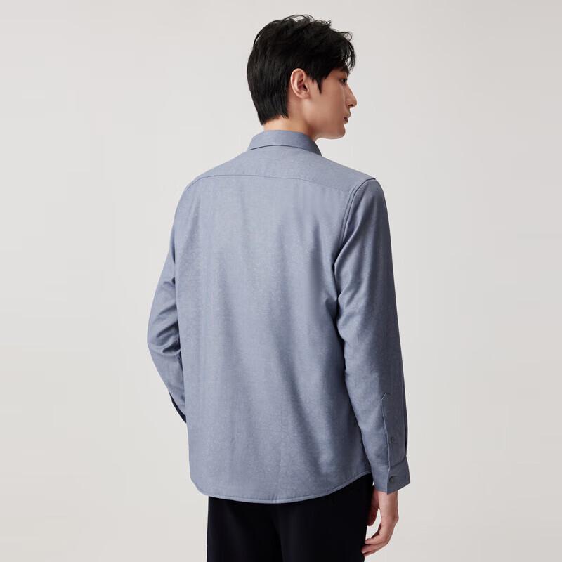 JOEONE Men's Autumn Jacquard Casual Shirt