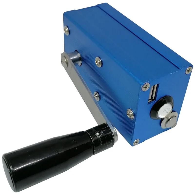 

Hand Crank Generator Mobile Phone Charger Portable Power Supply with COB Light for Camping and Outdoor Activities