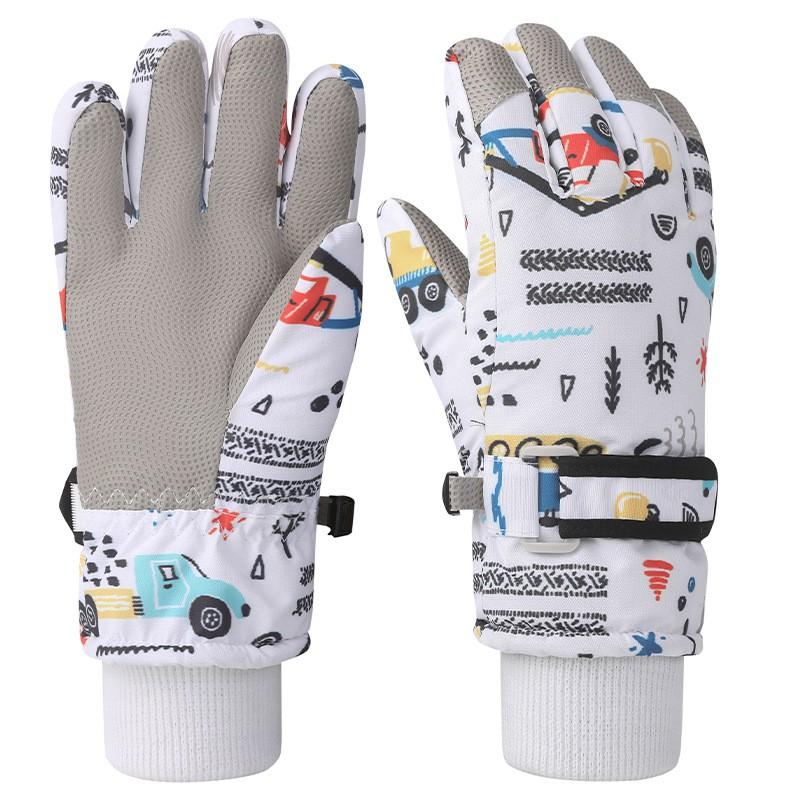 Kids Winter Ski Gloves Waterproof Thermal Touchscreen Warm Snow Boys Girls Cycling