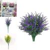 Lifelike Artificial Flowers Plastic Fake Outdoor Garden Plant Uv Resistant Home Decor For Year-round Charm