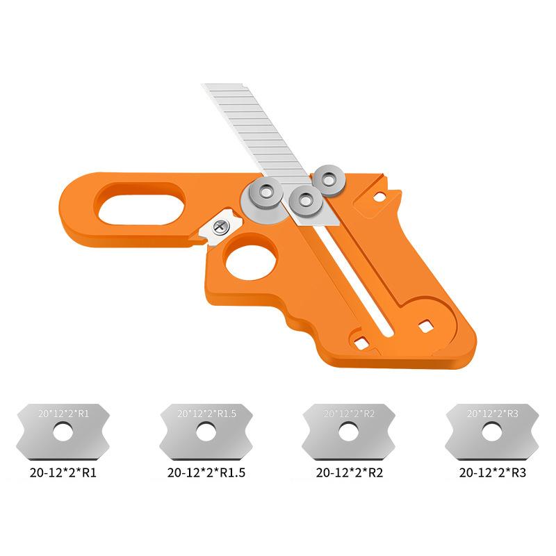 1Pc Rounded Arc Manual Planer Tool Woodworking Edge Band Trimmer Manual Trimming Knife Corner Planer Chamfering Fillet Scraper