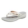 Glitzernde Plateau-Schuhe für Damen in Übergröße, Lässige Strandsandalen