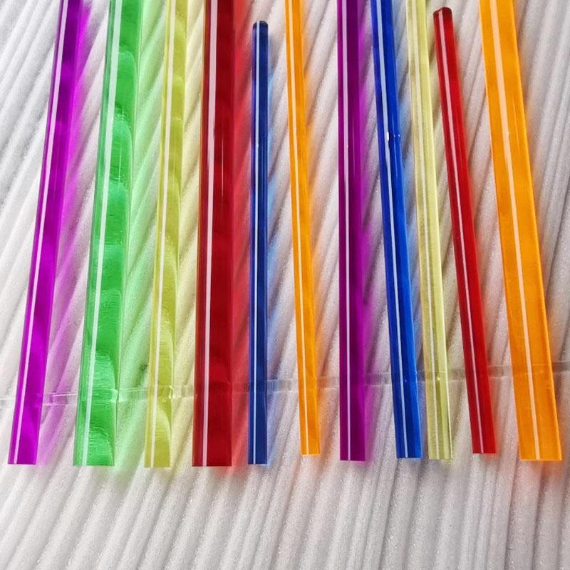 Diámetro 3-20 mm Varillas Acrílicas de Colores Varilla de Soporte Varilla de Plexiglás para Bricolaje Material para Maquetas Arquitectónicas Accesorios Longitud 495 mm