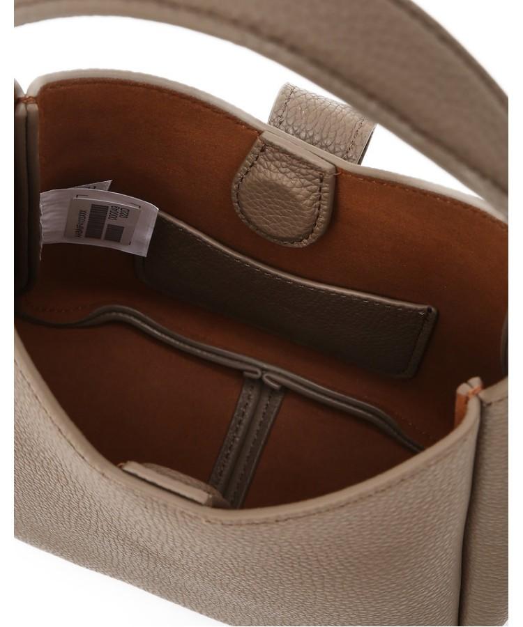 Athe Vanessabruno [Maron] Mocha Mousse Shrunken Leather Crossbody Bag S Aaba6F410I3