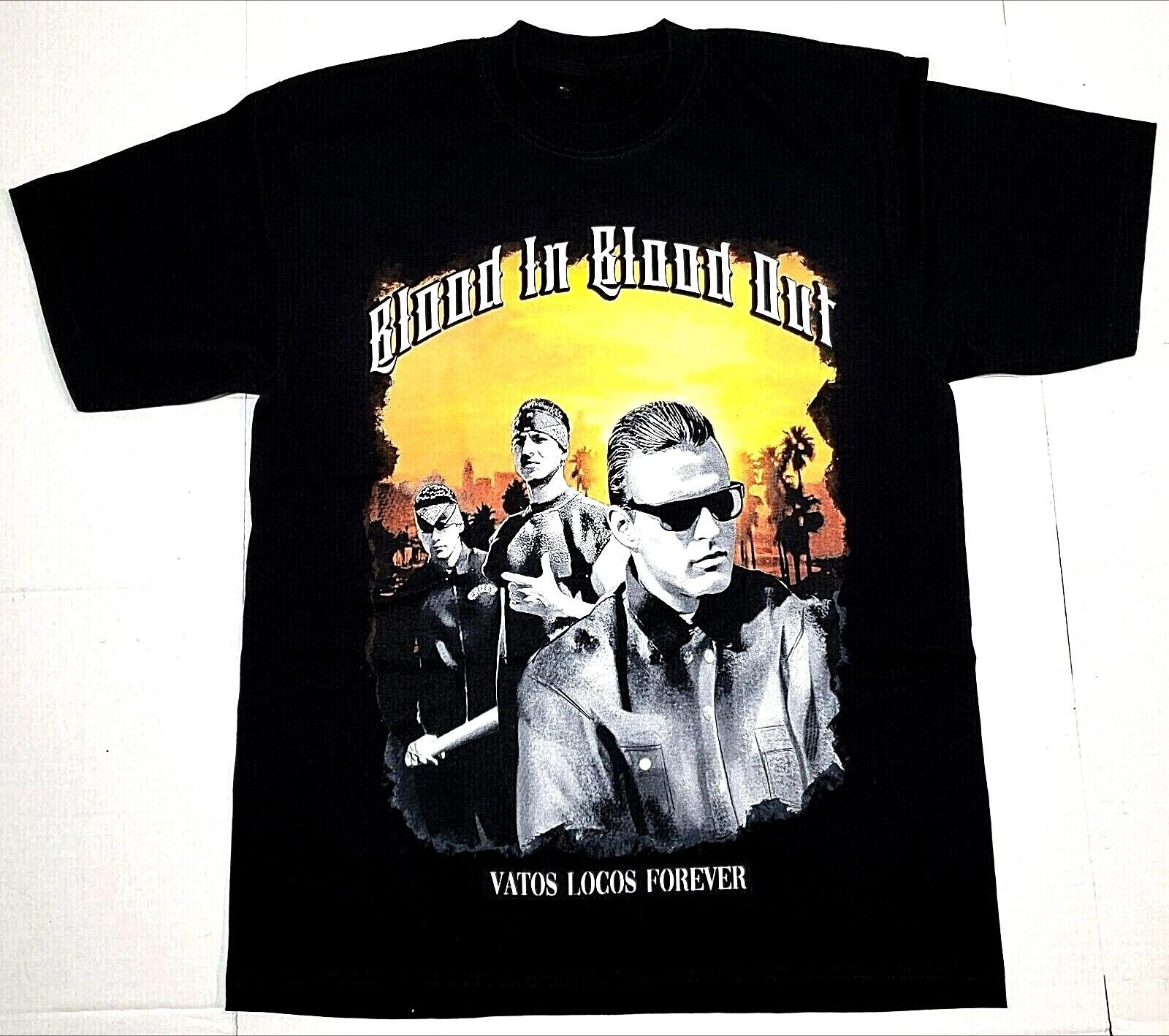 

BLOOD IN BLOOD OUT T-shirt Bound By Honor Chicano Street Gang Movie Tee Men s and Women s Same Crew Neck Pure Cotton T-shirt 4XL