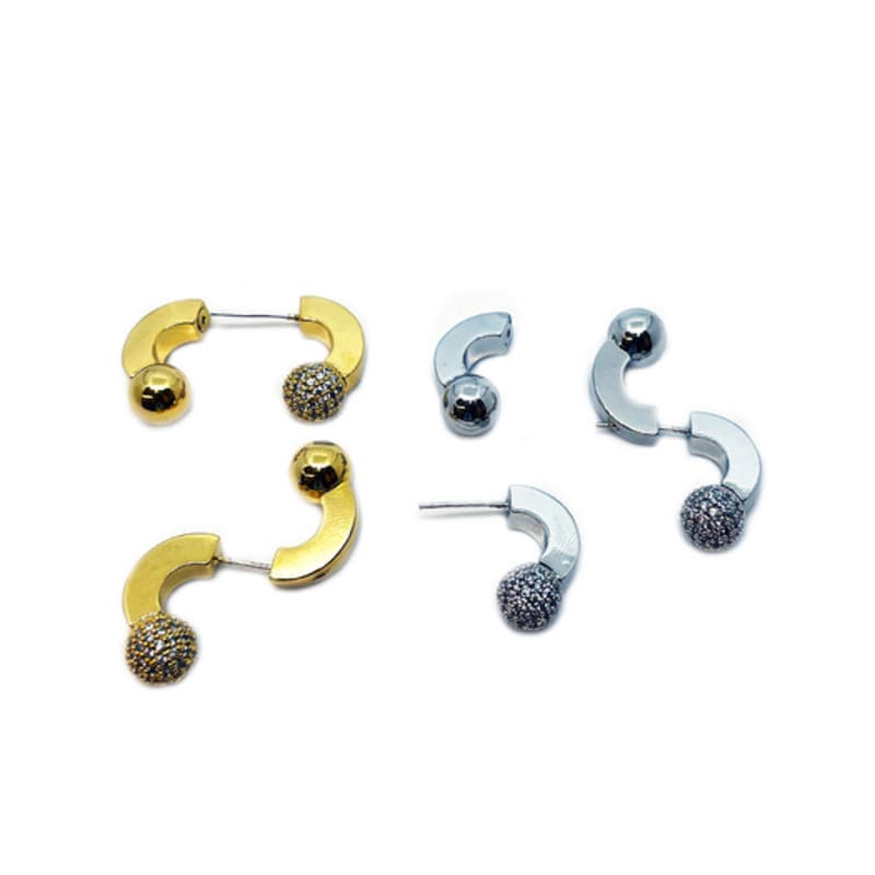 ONEENOUGH Shine Love Ball Earring