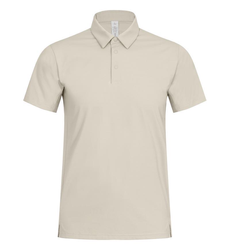 

Мужская летняя дышащая рубашка поло - Фитнес Бизнес Футболка с коротким рукавом и лацканами M