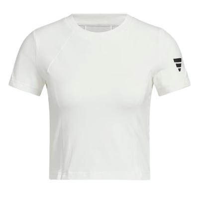Future Style T-Shirt Soft Comfortable Simple Versatile Breathable Short Sleeve Regular T-Shirt Women Tops Bright-White JW1882