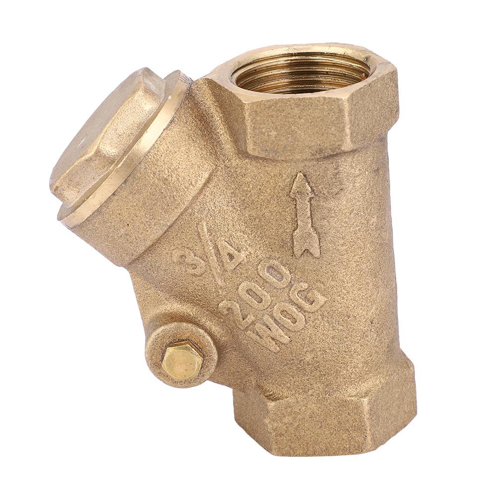 NPT 3 4in Thread Brass Check Valve Y Type One Way Check Valve 1.6Mpa for Water Gas