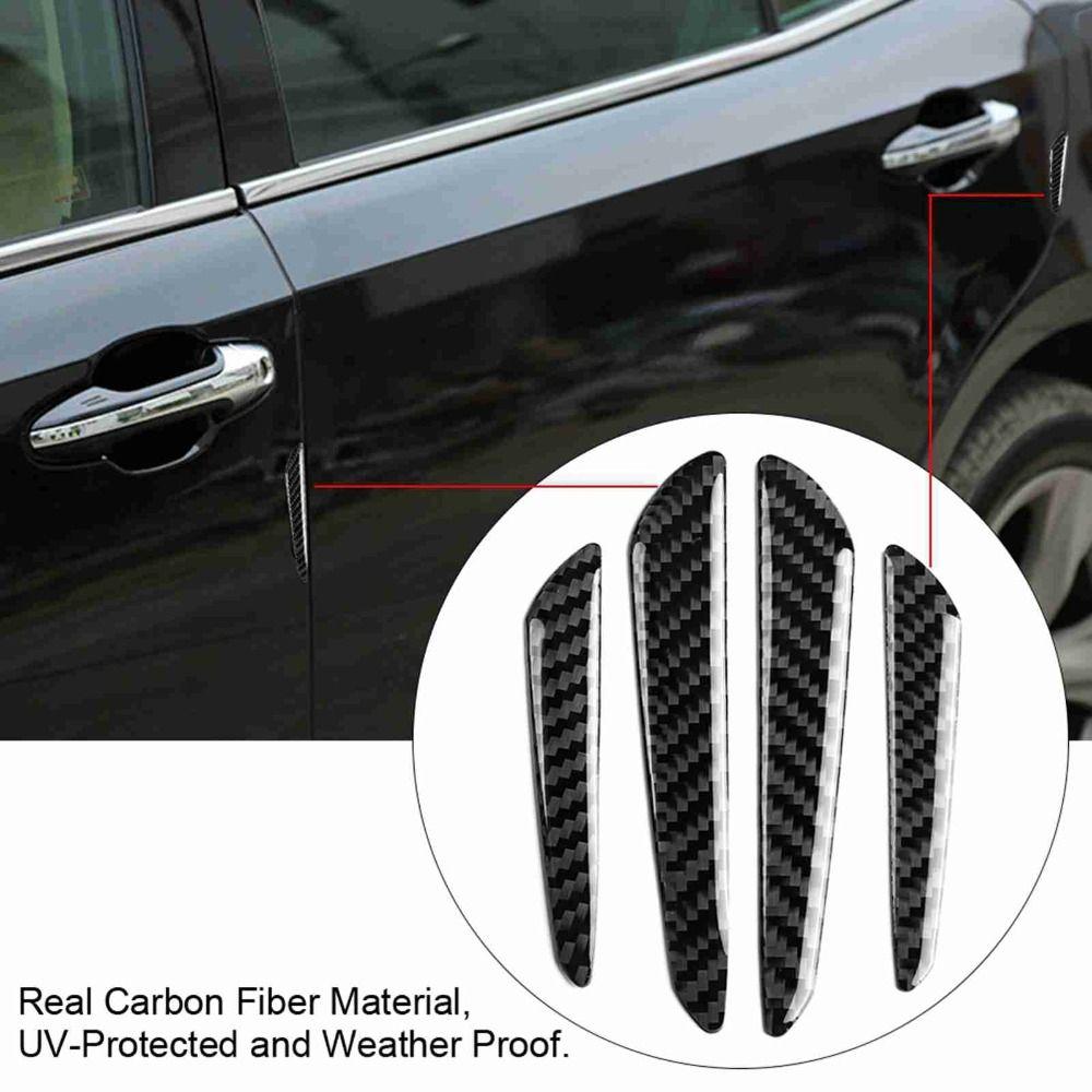 4pcs Anti-Scratch Bumper Guards Carbon Fiber Door Edge Guard Universal Car Door Protector  Auto Door