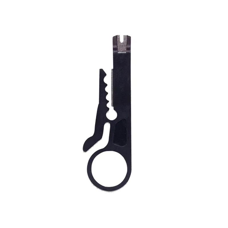 

Инструмент электрика для зачистки кабеля, резки проводов, обжима, многофункциональный стриппер, нож, обжимные клещи, кусачки для проводов, аксессуар для ручного инструмента для ремонта black,1pc