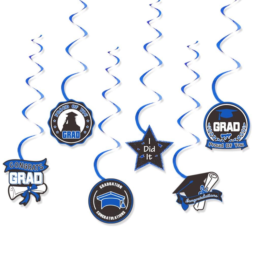 Celebrate Graduation Honeycomb Ornament Black Gold Blue GRAD Theme Decor  Graduation Season