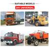 2PCS Trailer Truck Caravan Boat Car Led Rear Stop Tail Light 24V Waterproof Flow Steering Brake Reversing Traffic Fog Lamp