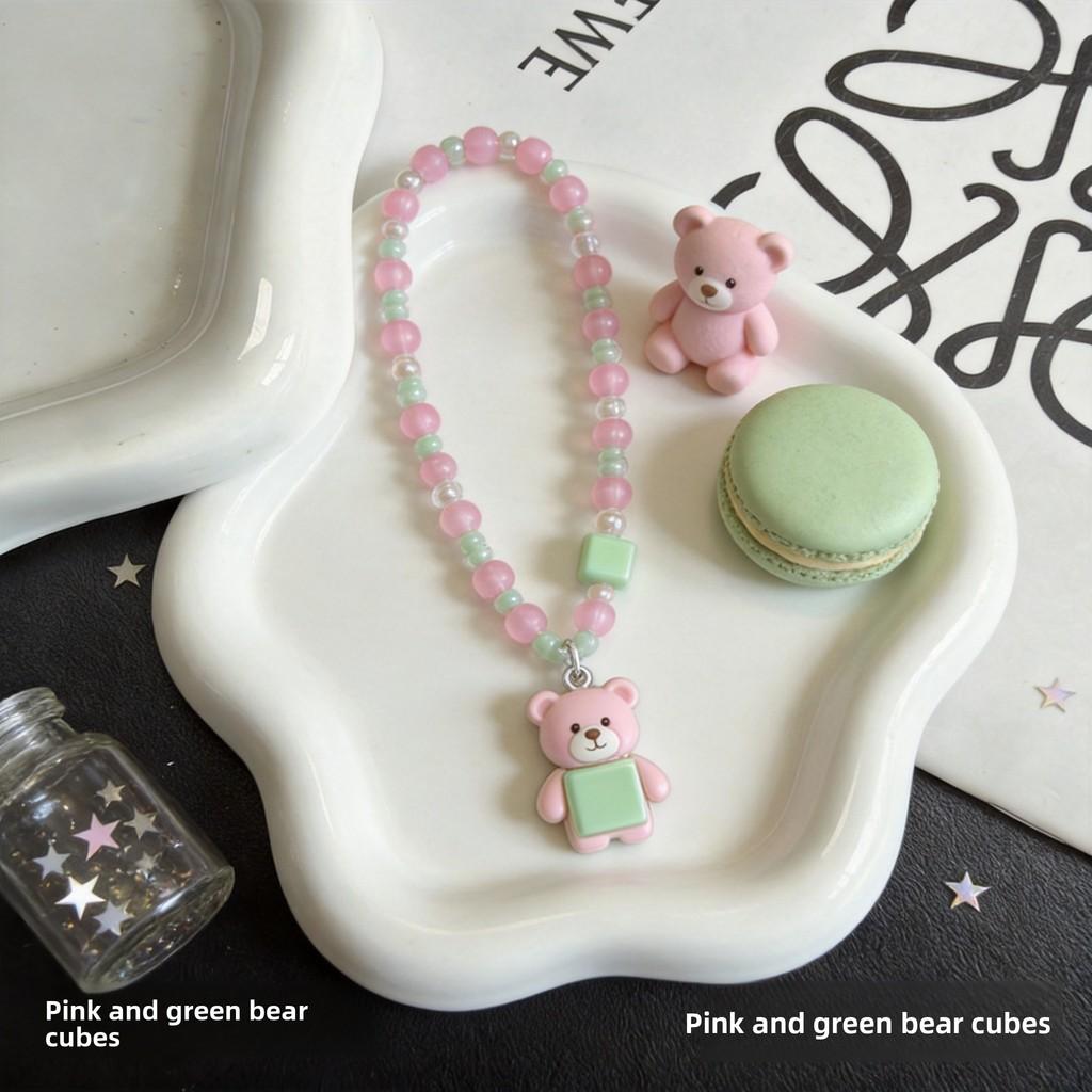 Cute Cartoon Blush Dog Button Phone Strap With Pvc Cord For Girls And Ladies