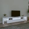 Vidaxl Szafka Pod Tv Z Oświetleniem Led, Biała, 215X36,5X40 Cm