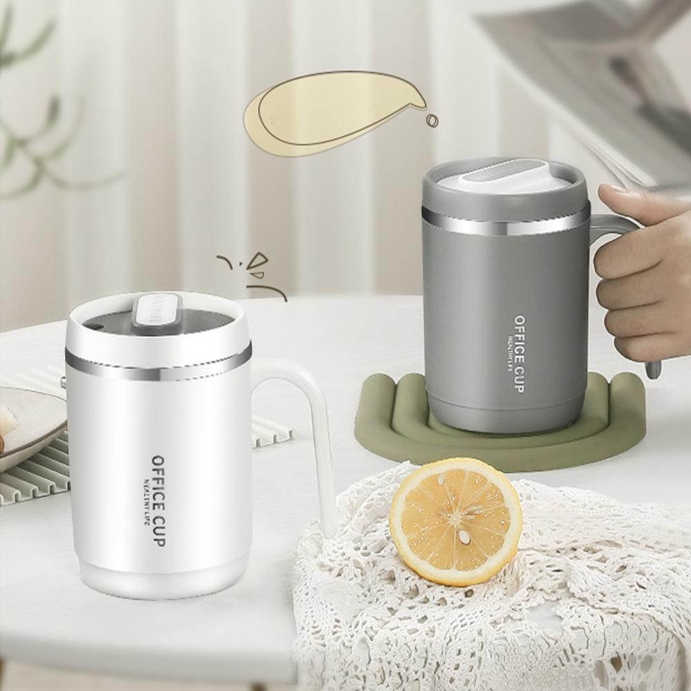 1/3PC PP Liner 500ml Coffee Cup Mug With Lid Portable Drinking Cup Milk Coffee Straw Cup Gift for Kitchen Leak-Proof Drinkware