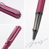 LAMY Deep Purple Rollerball Pen Ergonomic Medium Line Width Lightweight Aluminum Body Includes Black LAMY M 63 Rollerball Refill AL-star - Clear,