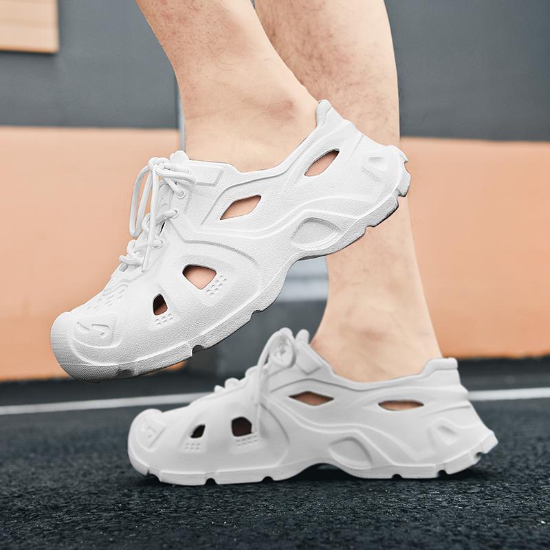 Módní pařížské jeskynní boty pánské sandály lehké EVA ležérní pánské dřeváky do vnitřní zahrady venkovní plážové neklouzavé pánské pantofle