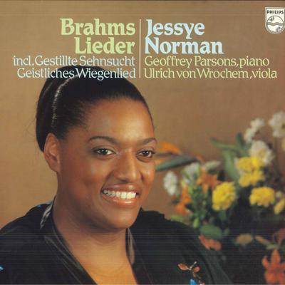 LP Record JESSYE NORMAN, GEOFFREY PARSONS, UL - Brahms: Lieder 9500785 PHILIPS 1980 Netherland Classical Used