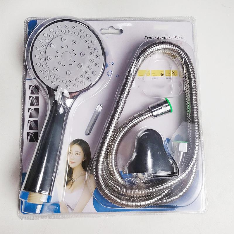 High Quality Plastic Sealed Five-speed Large Water Outlet Adjustable Shower Head Universal Handheld Bathroom Shower Head Set