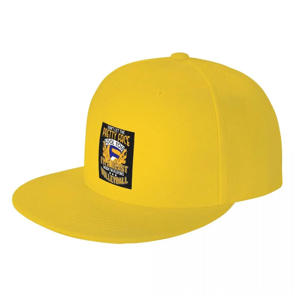 Im A Beast When Im Playing Volleyball Baseball Caps Snapback Baseball Hats Breathable Casual Casquette for Unisexs And Womens