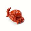 1 PC Cute Crab Ashtray Outdoor Ashtray with Lid Fly Proof Ashtray Ceramic Ashtray Home Office Patio Decoration