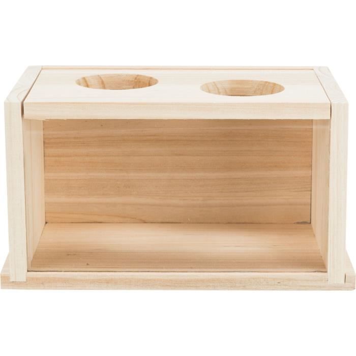 Bac À Sable - Trixie - Modèle 63004 - Bois Non Traité - 22x12x12 Cm - Beige