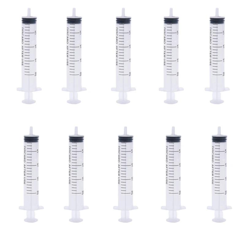 10Pcs 1ml-20ml Plastic Reusable Syringe For Measuring Nutrient Hydroponics Kithchen Tool  puppy accessories pet items Wholesale