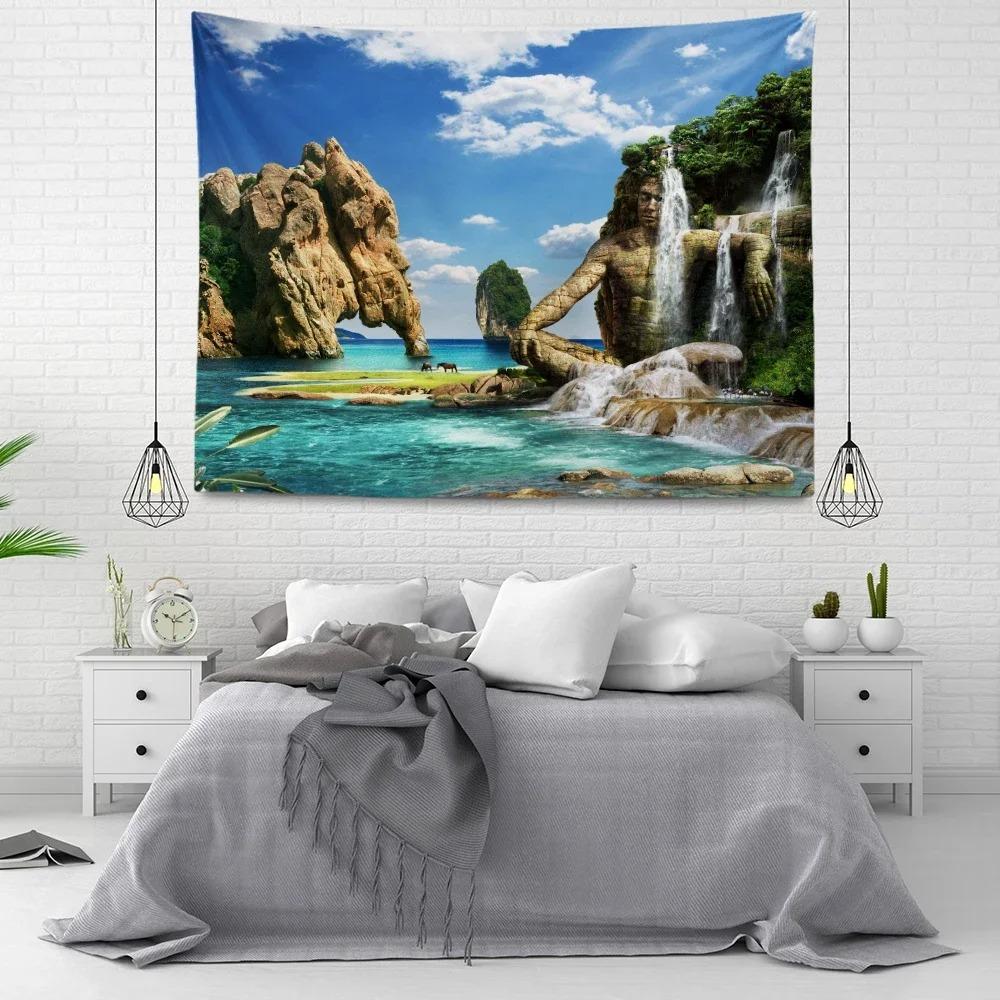 Outdoor Landscape Decorative Tapestry Home Wall Living Room Office Decorative Tapestry