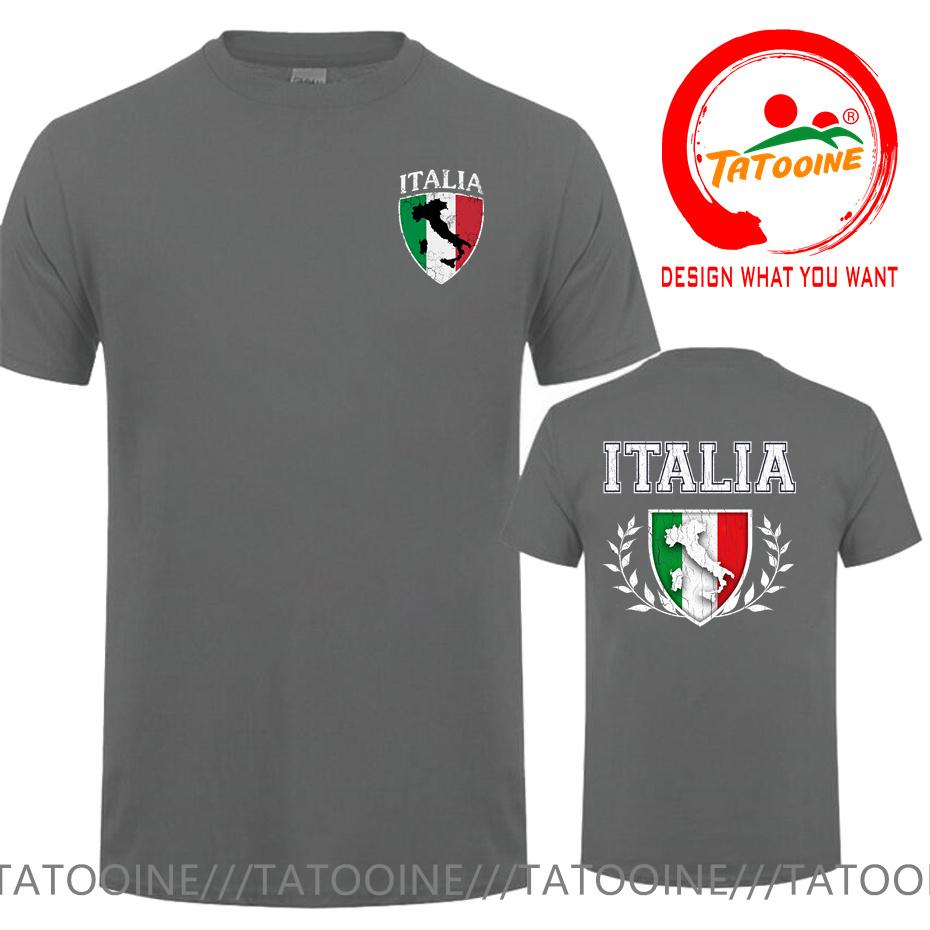 Retro Italia Flag Crest Map T Shirt Vintage Grunge Italian Italy Italiano Tshirt Funny Soccer Footballer Tshirt Harajuku Shirts