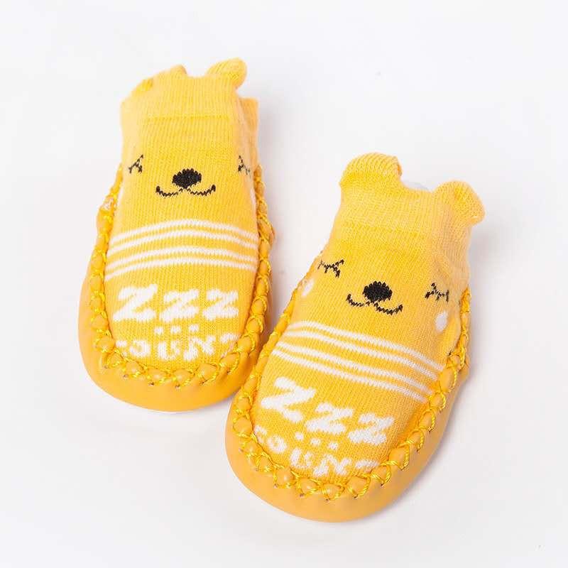 0-24Months Spring Autumn Newborn Rubber Soles Baby Socks Infant Baby Girls Boys Shoes Baby Floor Socks Anti Slip Soft Sole Sock