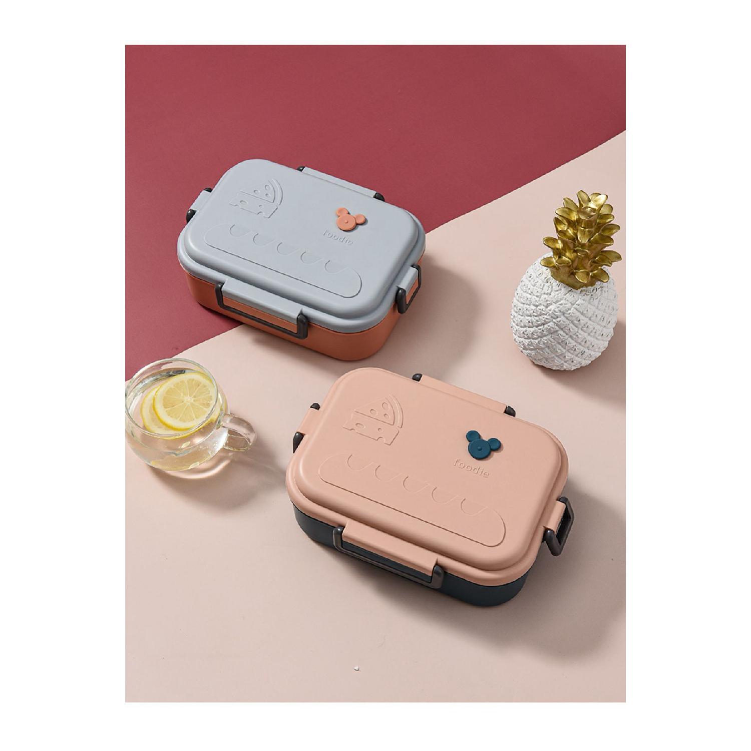 

- Healthy Lunch Box - Lunch Box - Pink Navy Blue