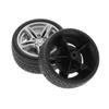 Removable Car Tire Model Rubber Toy Car Modified Parts Realistic Model Car Wheels  Toy Car