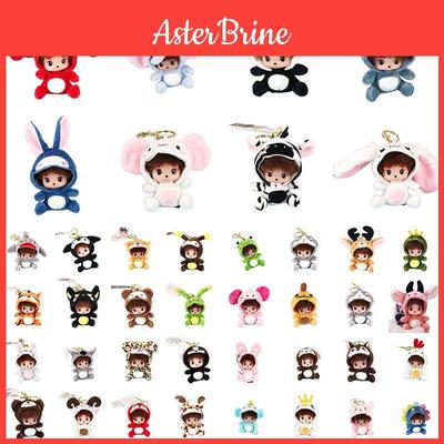 Monchhichi Plush Pendant Adorable And Soft Cartoon Couple Keychain**