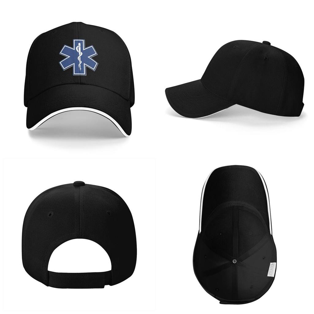 Unisex Baseball Hats EMT Star Of Life Emergency Medical Outdoor Streetwear Summer Sports Baseball Caps Hiphop Cap Casquette Hats