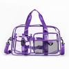 Large Transparent Pvc Travel Gym Bag Large Capacity Waterproof Portable Handbag For Outdoor Beach Sports Daily Storage Carry Use