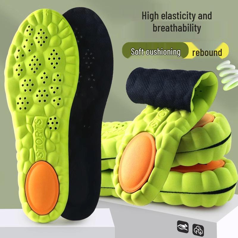 Men's Casual Soft Anti-Odor Shock-Absorbing Sports Insoles - Thick, Breathable & Anti-Pain