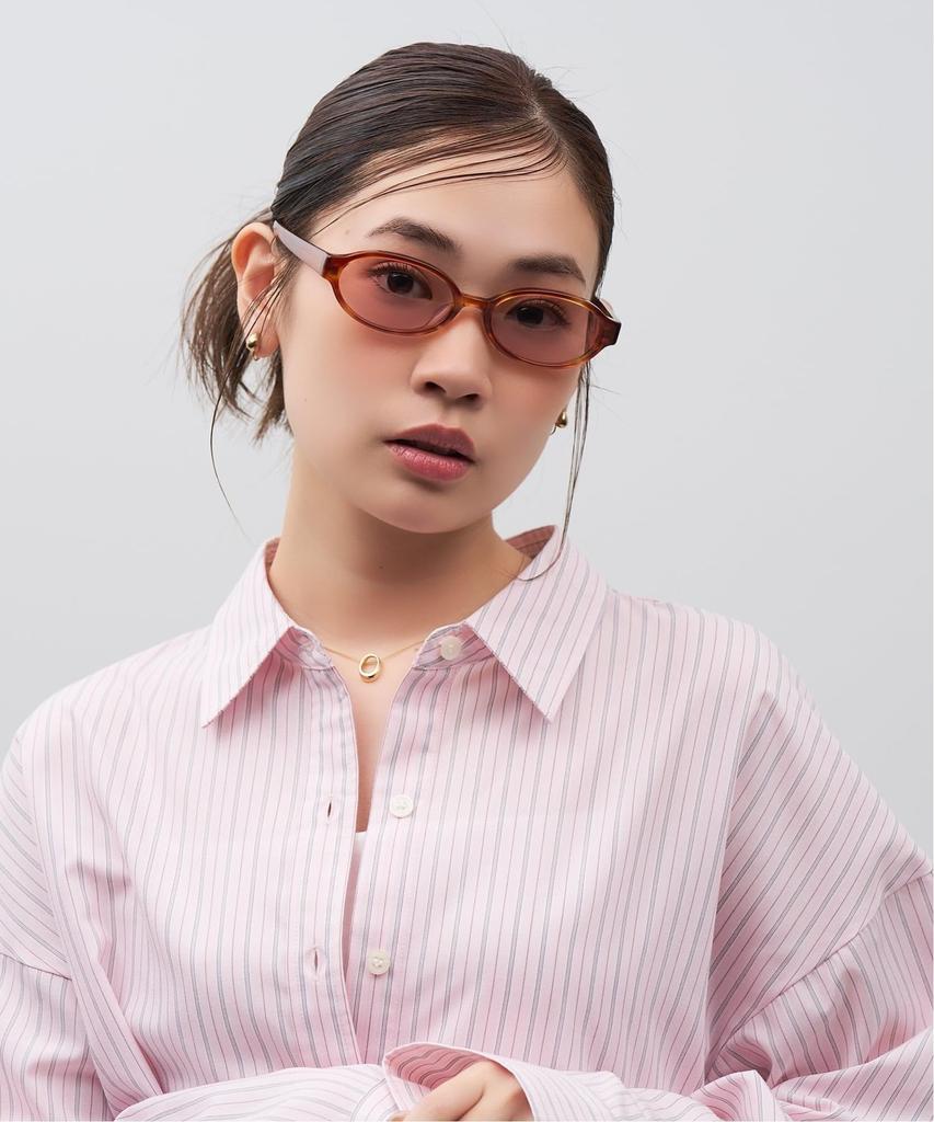 CUT TREND SUNGLASSES Oval Sunglasses Colored Thick UV UV For For Unisex [Zoff] SUNCUTGlasses/UV100% (Brown (Demi Pattern) ZH261G02_49A1) Lenses,