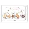 Cute Cat Stickers Set for DIY Decoration of Home, Living Room, Children's Bedroom