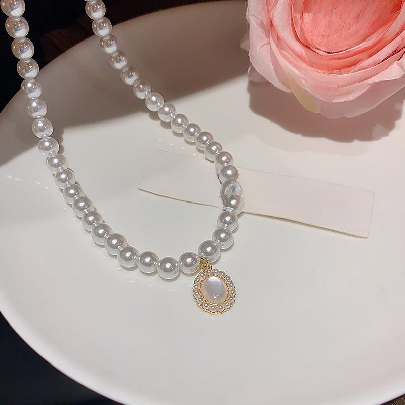 Elegante Barockperlen- & Katzenaugen-Schlüsselbeinkette für Damen - Luxuriöses, hochwertiges Design