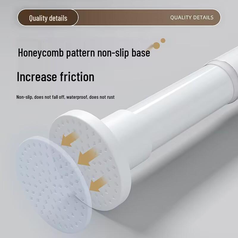 Heavy-Duty Telescopic Rod: No-Drill Curtain & Drying Solution for Bathroom, Bedroom, Doorway, Balcony