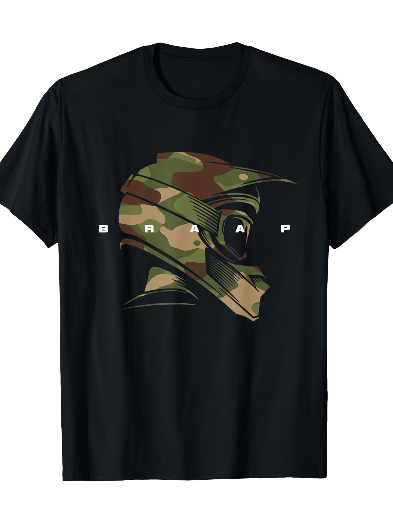 A New Motocross T-Shirt Featuring a Camouflage Pattern XXXXL