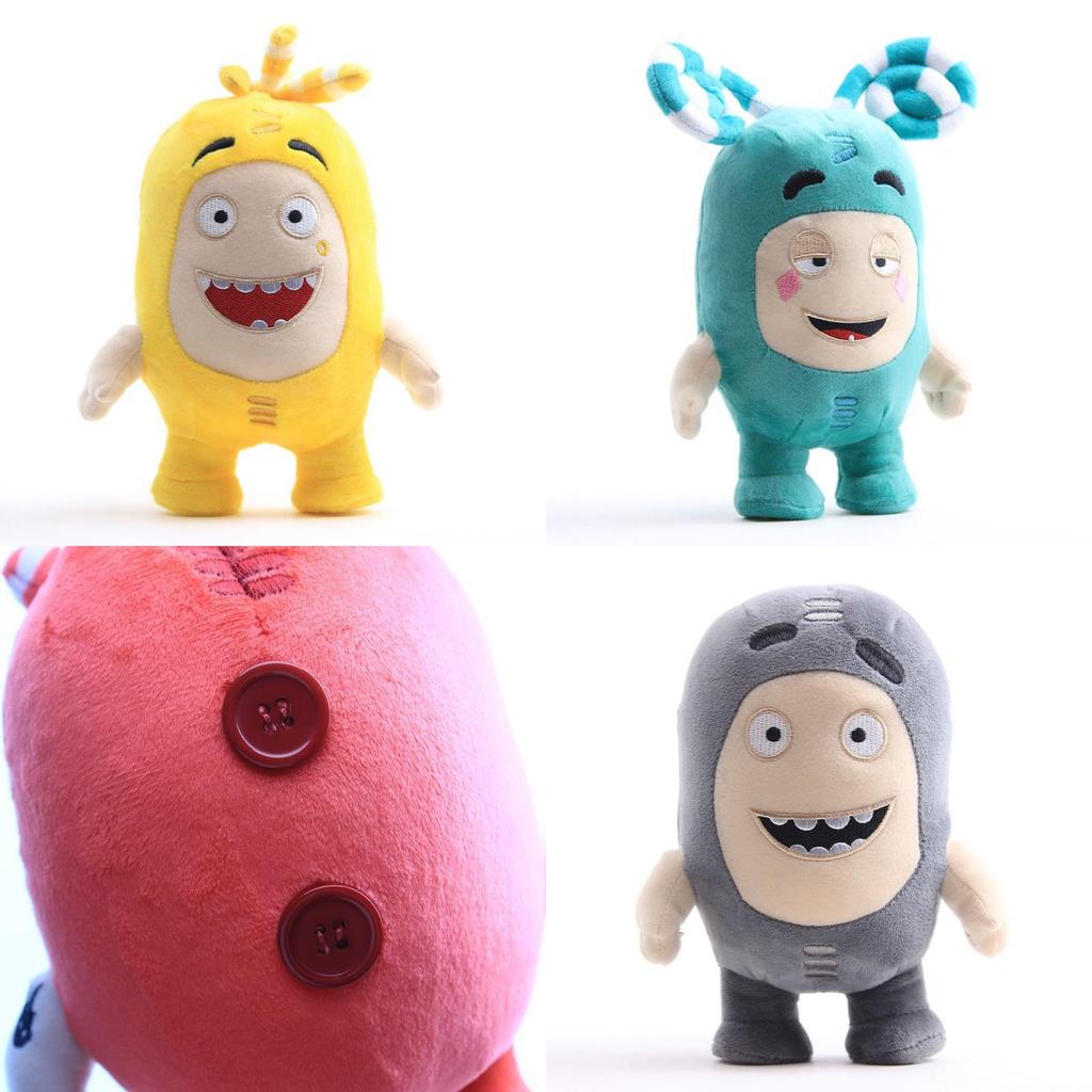 Adorable Oddbods 23cm Plush Soft Cuddly Toy Newt Bubbles Pogo Zee Jeff Fuse Slick Doll